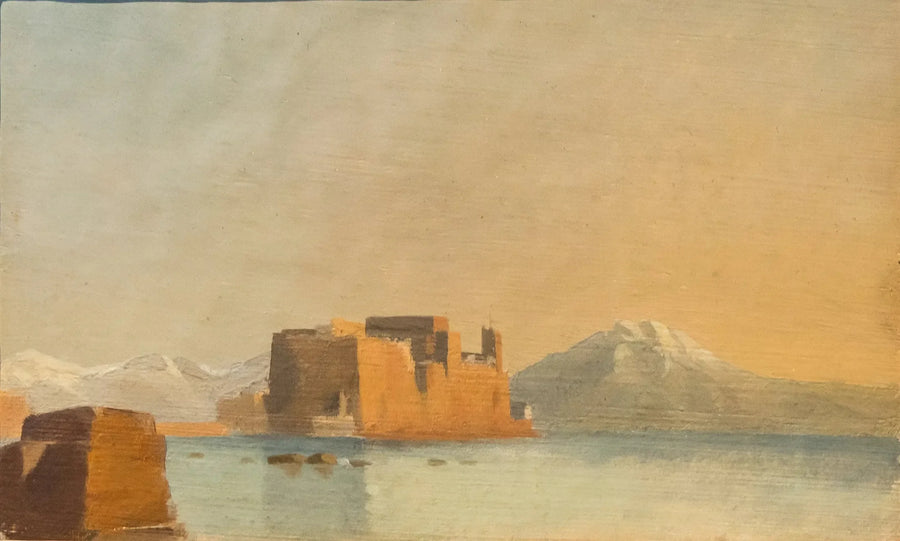 Château de l'Ovo et la baie de Naples - Edgar Degas