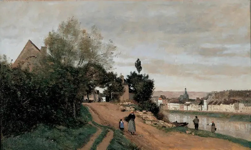 Château-Thierry - Jean-Baptiste Camille Corot image 1 reproduction artisanale de tableau