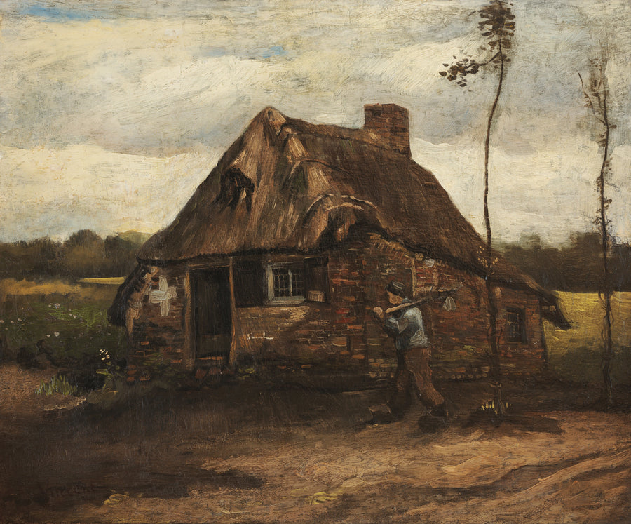 Chaumière avec un paysan rentrant, F170 – Van Gogh