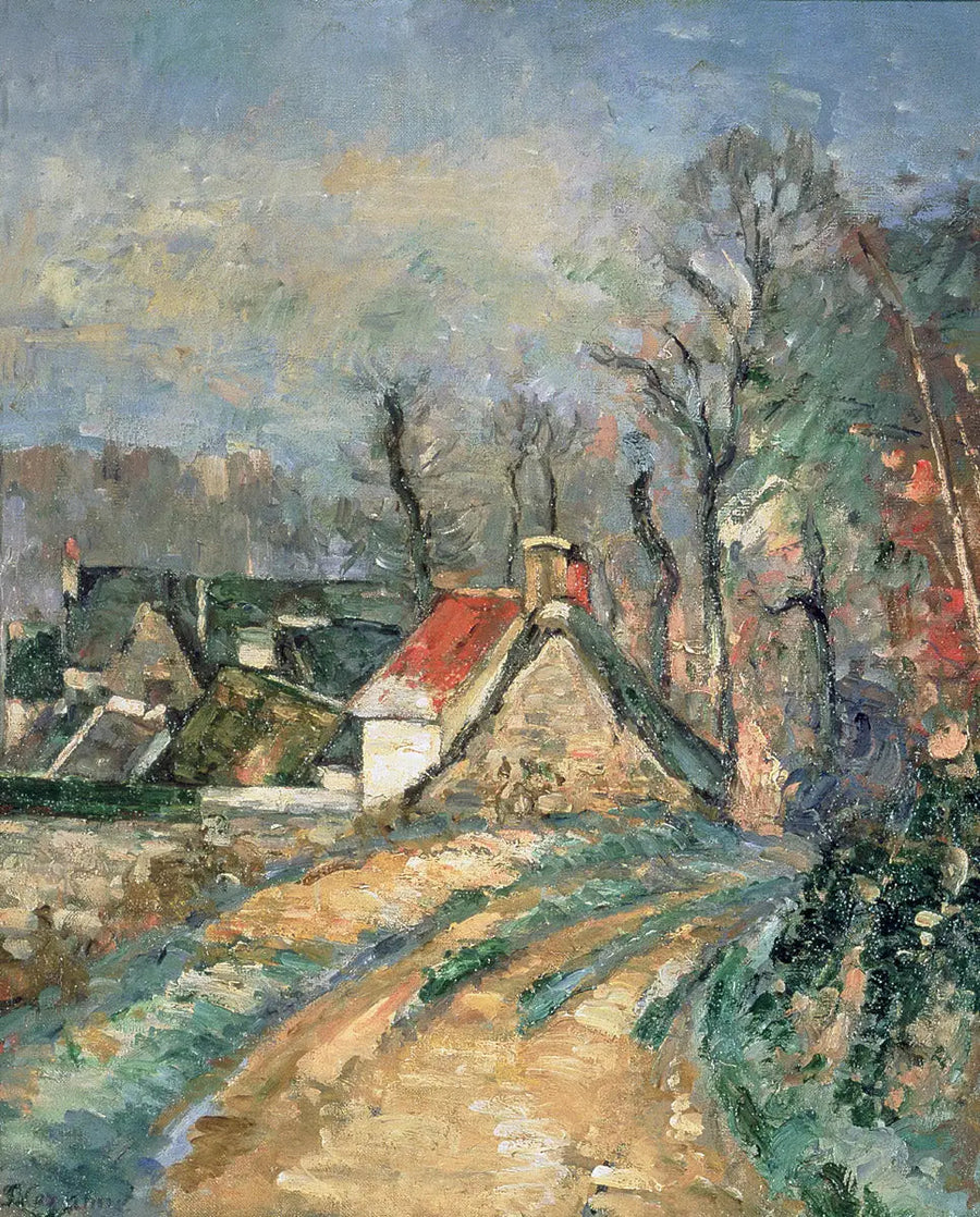 Chaumières à Auvers-sur-Oise en hiver - Paul Cézanne