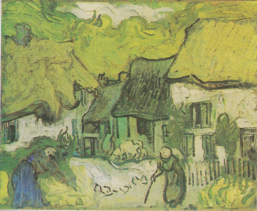 Chaumières à Jorgus avec figures – Vincent van Gogh