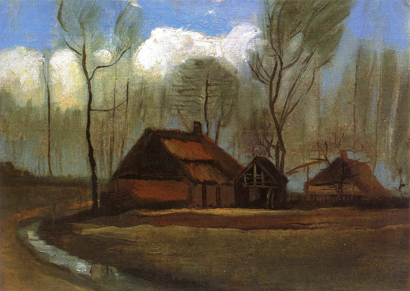 Chaumières parmi les arbres, F18 – Vincent van Gogh