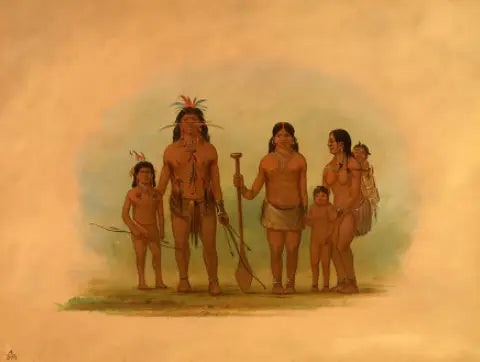 Chef et famille Orejona - George Catlin - Alpha Reproduction