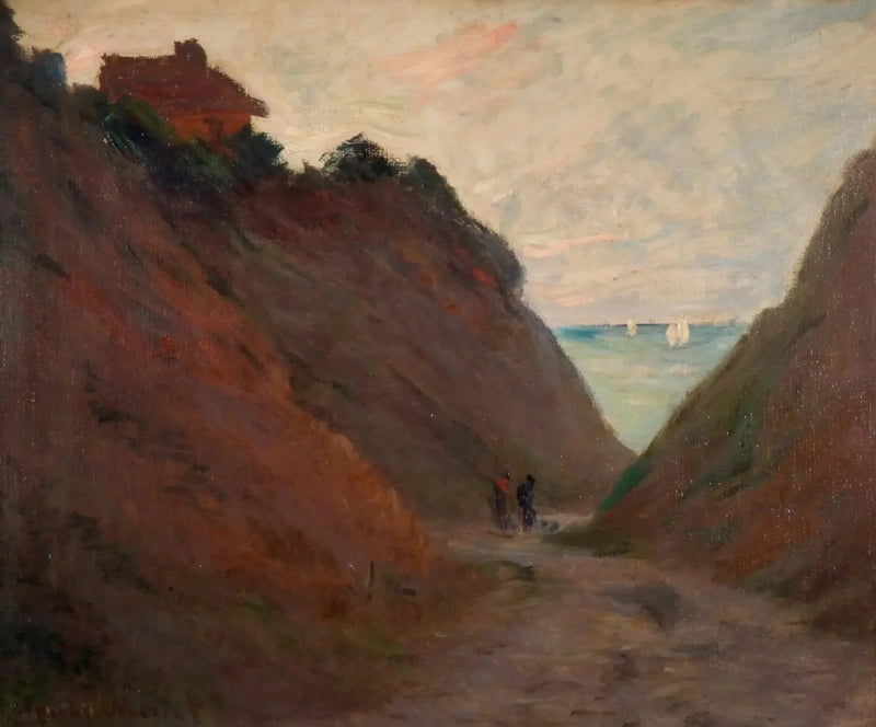 Chemin creux dans la falaise à Varengeville W804 – Claude Monet