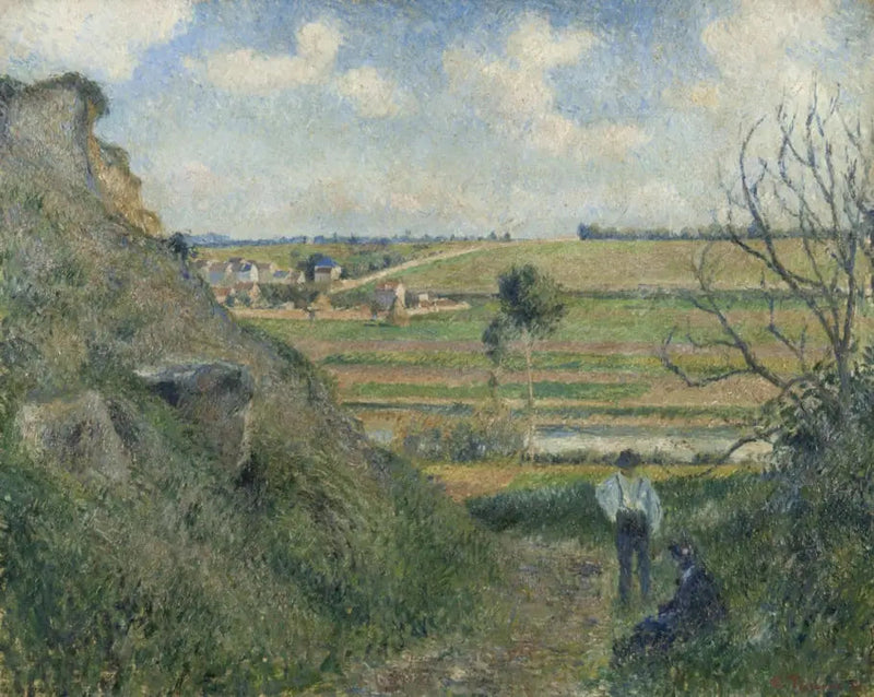 Chemin creux, vue sur Épluches - Camille Pissarro
