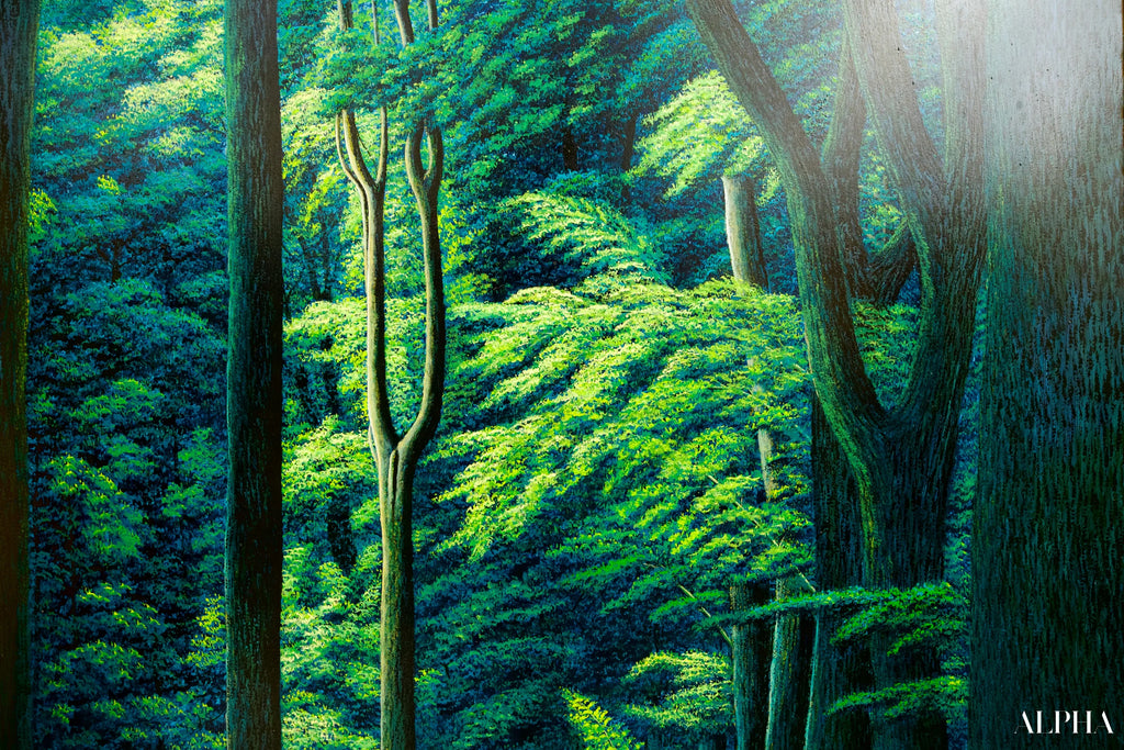 Chemin dans la Forêt Verte | 130 x 190 cm Reproductions de tableaux à la peinture à l’huile