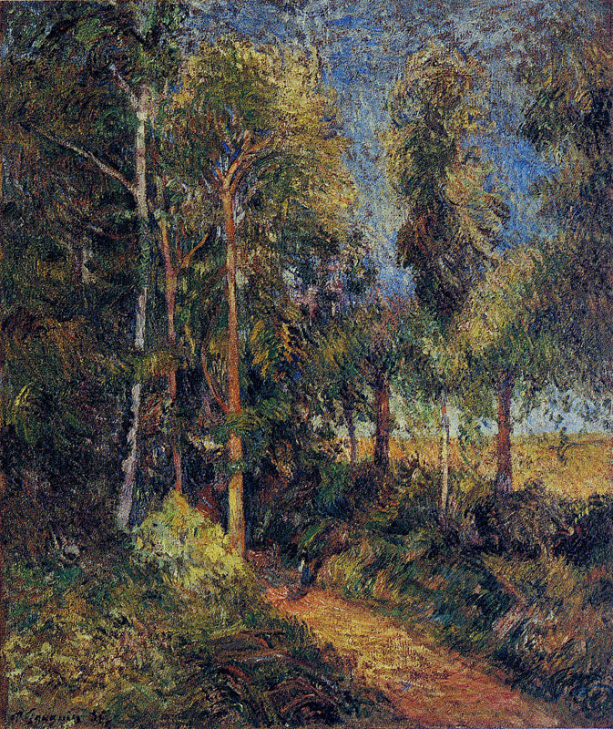 Reproduction du tableau « Chemin dans la hêtraie - Paul Gauguin » par Alpha Reproduction en peinture à l’huile