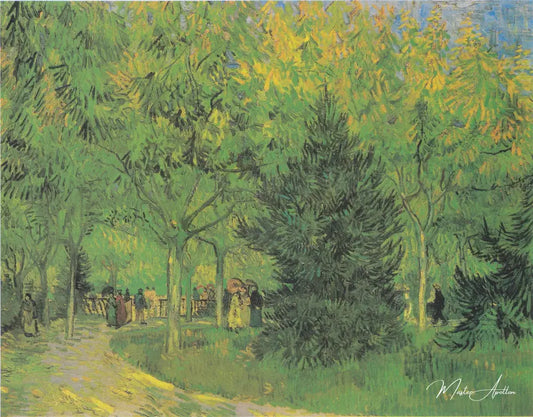 Chemin du Jardin Public d'Arles - Van Gogh - Reproductions de tableaux et peintures haut de gamme