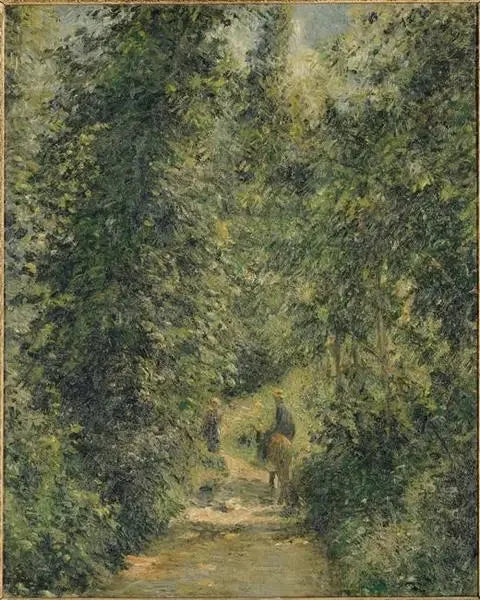 Chemin sous bois, en été - Camille Pissarro