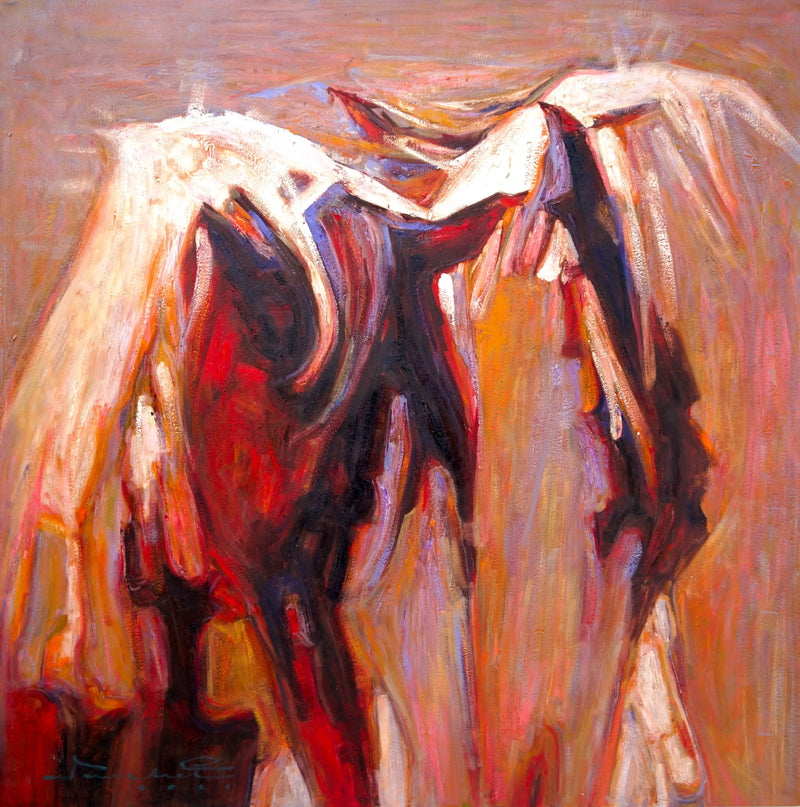 Cheval Abstrait | 100 x 100 cm
