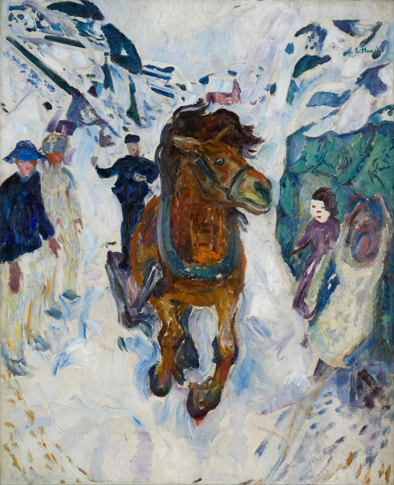 Cheval au galop - Edvard Munch