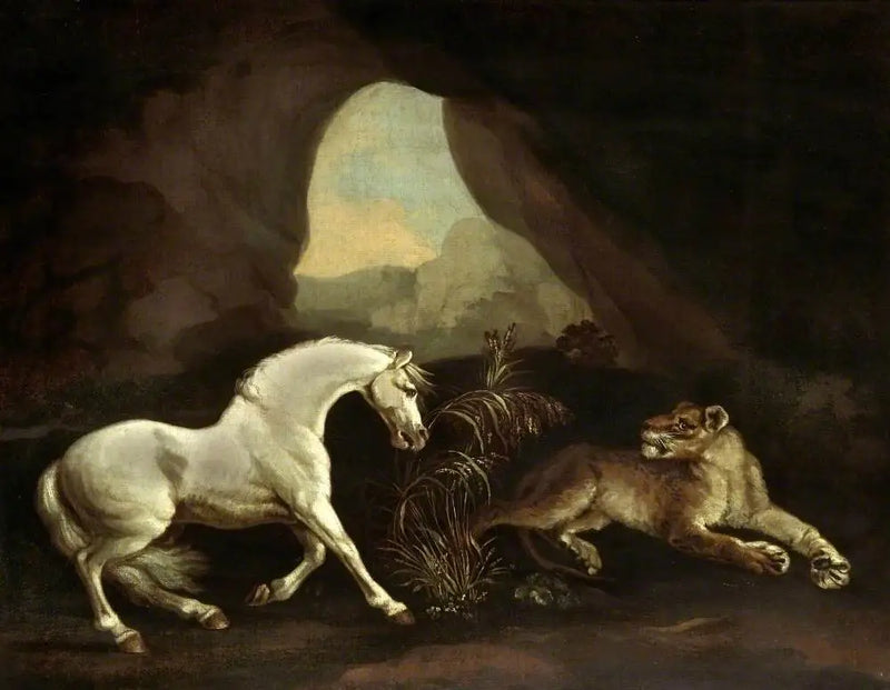 Cheval et lionne - George Stubbs