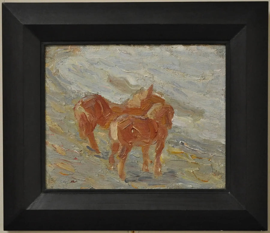 Chevaux au bord de la mer - Franz Marc