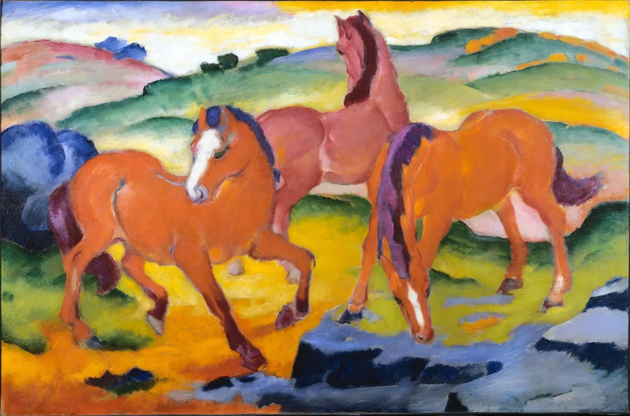Chevaux au pâturage IV - Franz Marc