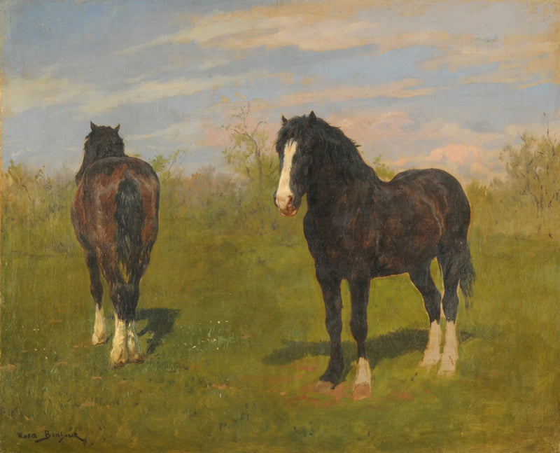 Chevaux au pâturage - Rosa Bonheur
