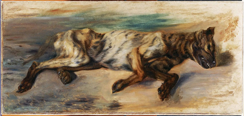 Chien mort - Eugène Delacroix