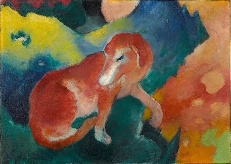 chien rouge - Franz Marc