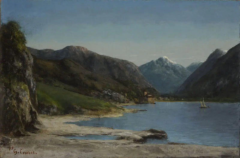 Chillon, vu de loin - Gustave Courbet