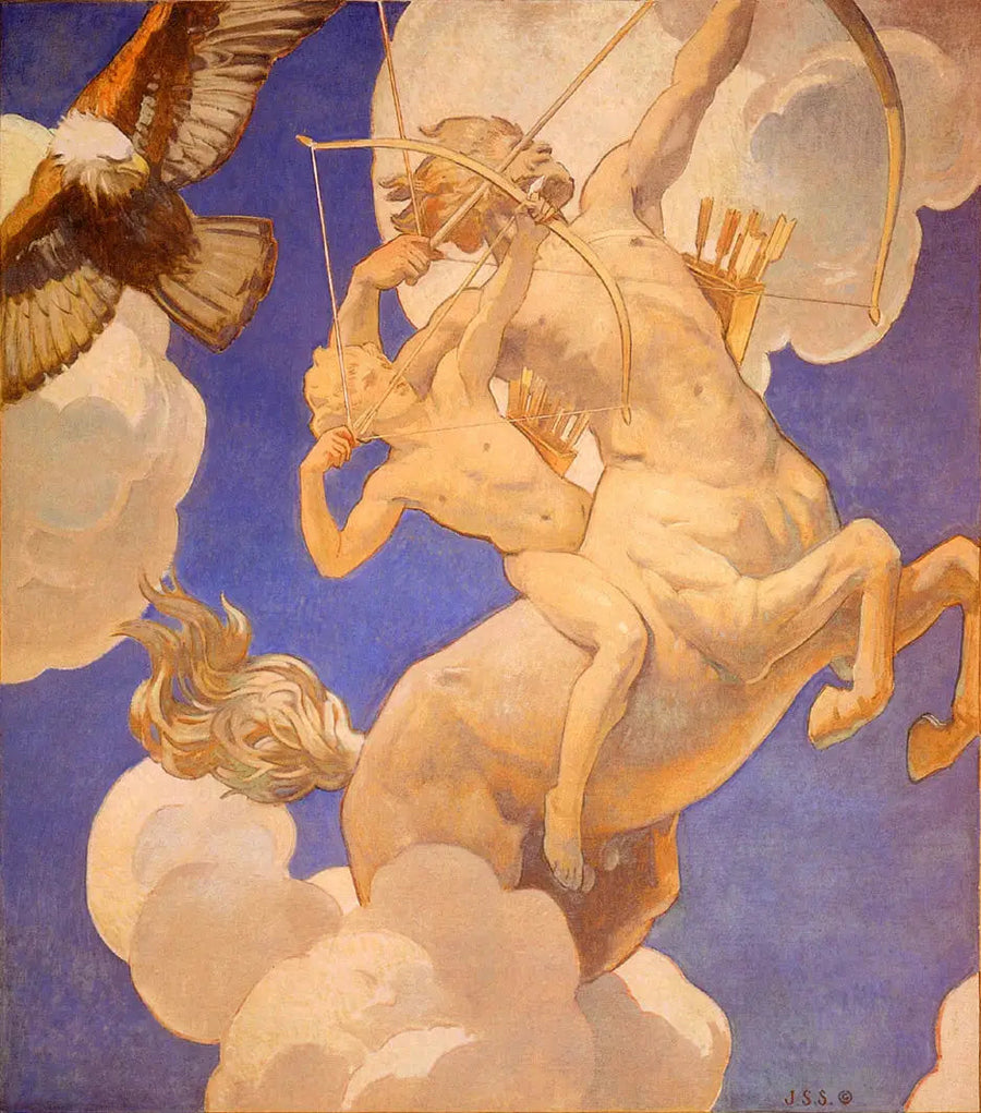 Chiron et Achille - John Singer Sargent