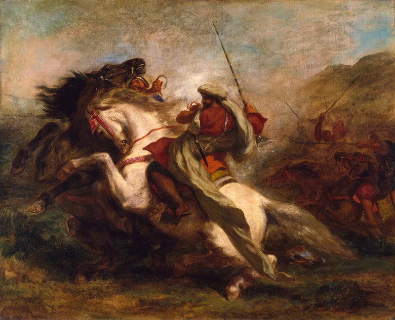 Choc de cavaliers arabes - Eugène Delacroix