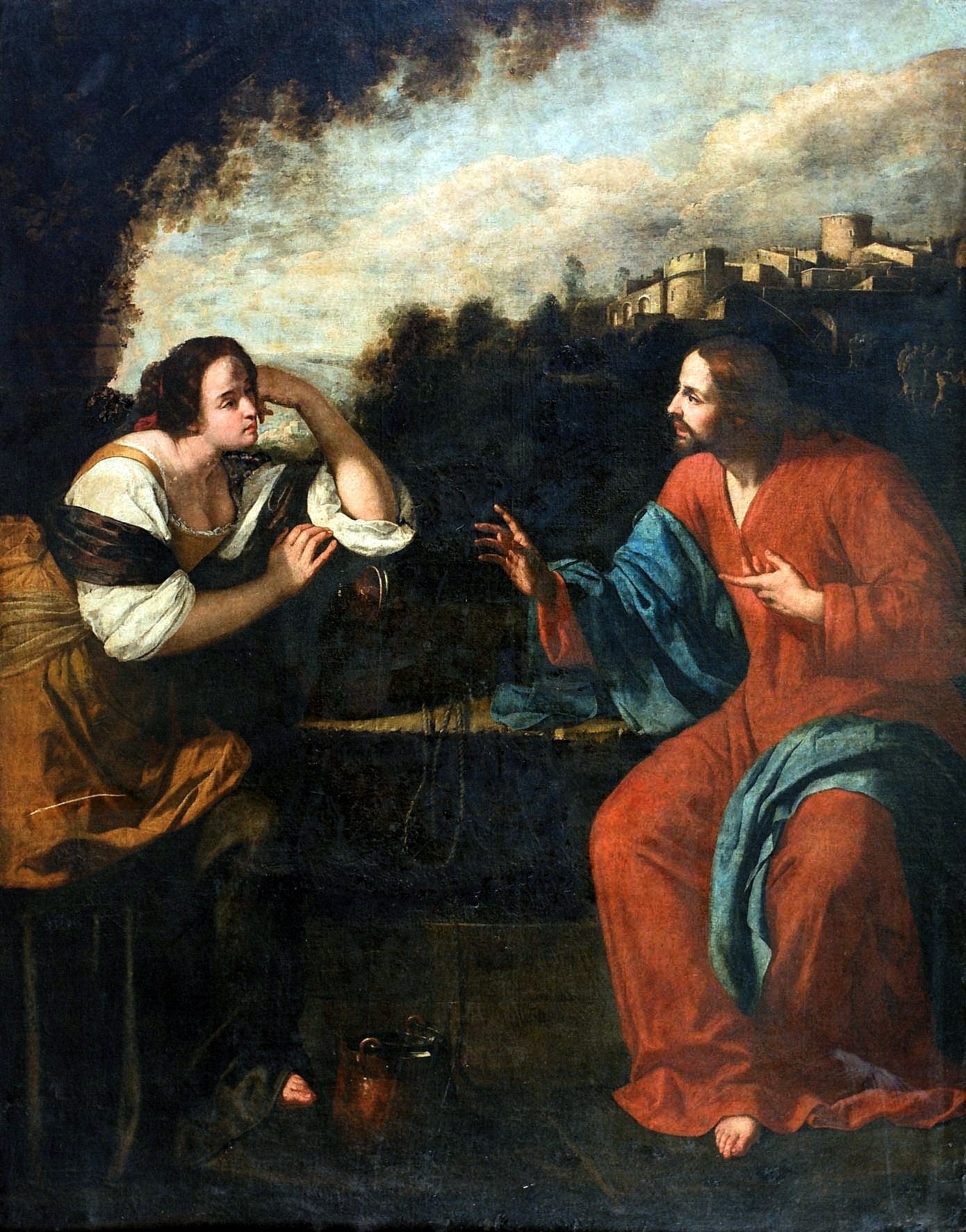 Christ et la Samaritaine au puits - Artemisia Gentileschi