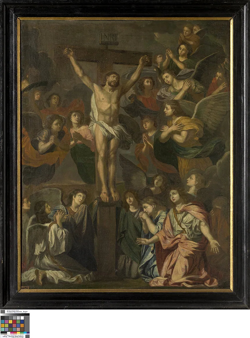 Christ sur la Croix entouré d'anges - Charles Le Brun