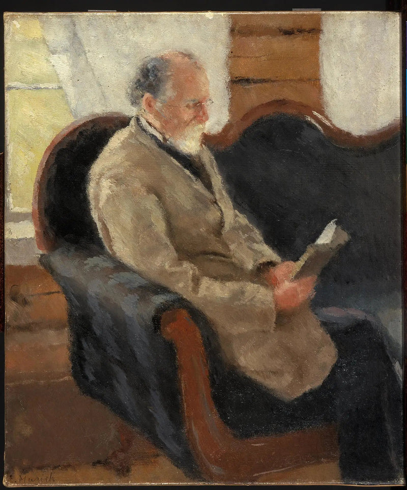Christian Munch sur le canapé - Edvard Munch