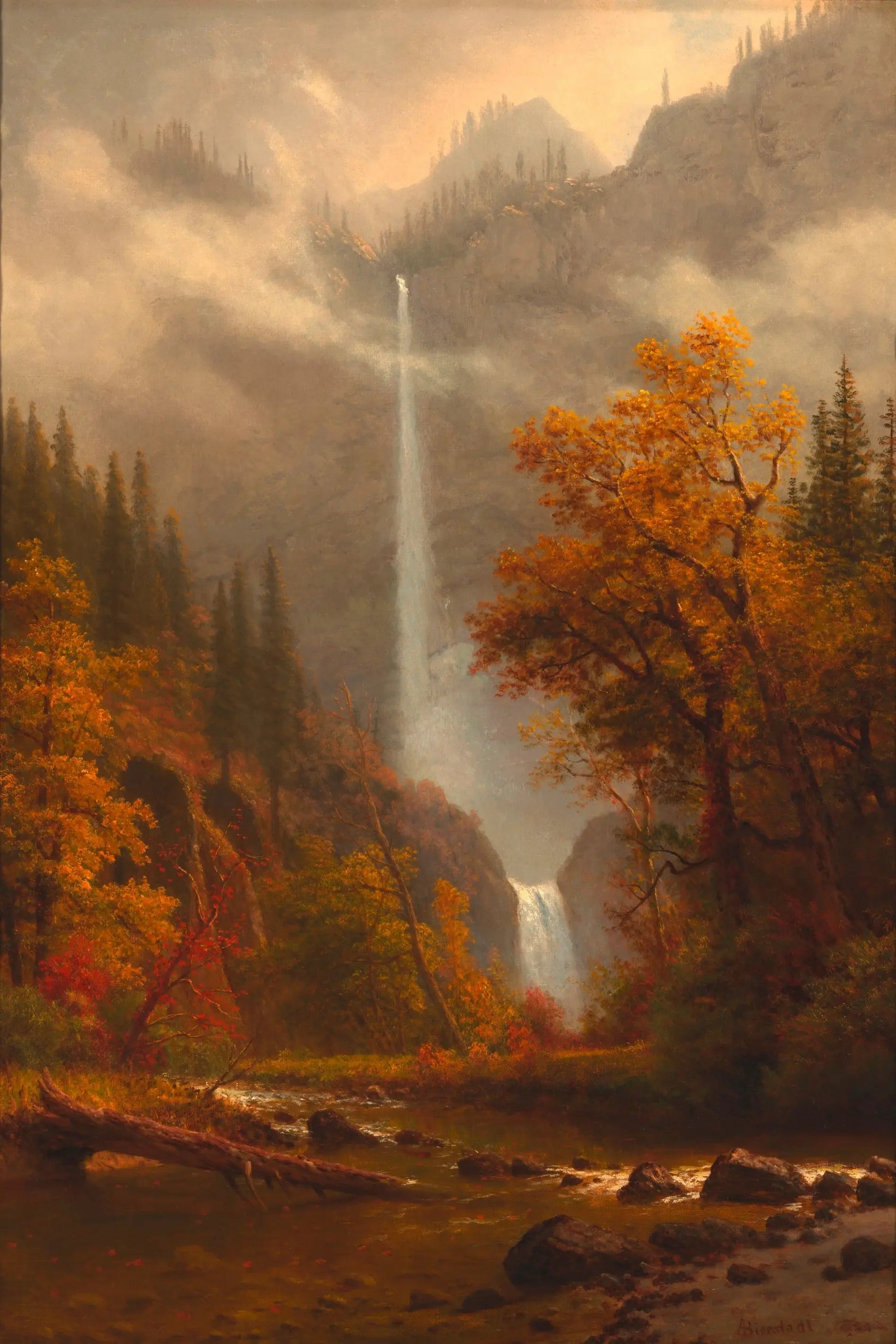 Chutes de Multnomah - Albert Bierstadt - Alpha Reproduction