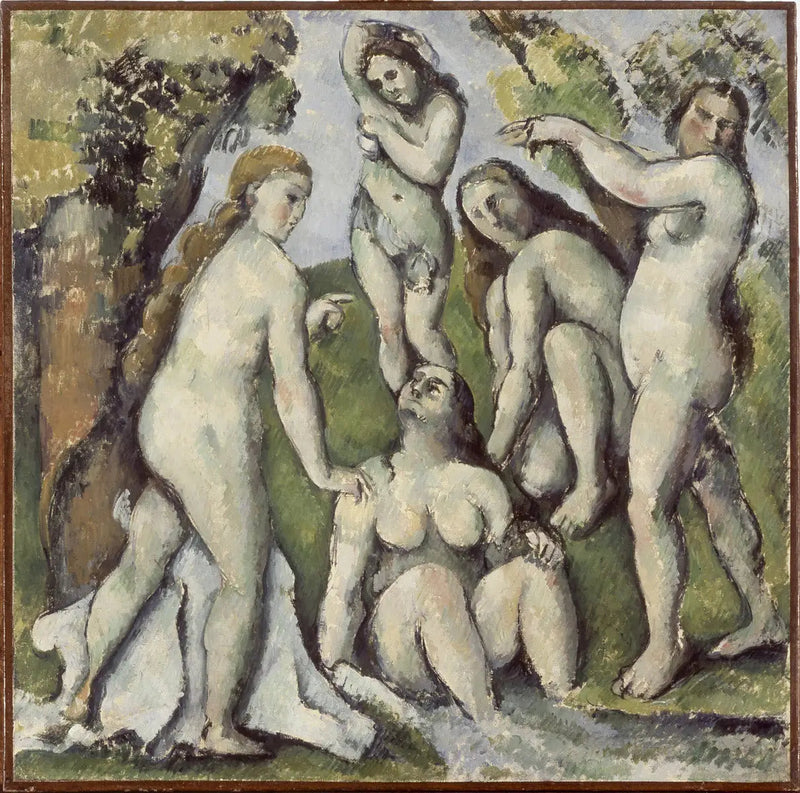 Cinq baigneuses - Paul Cézanne