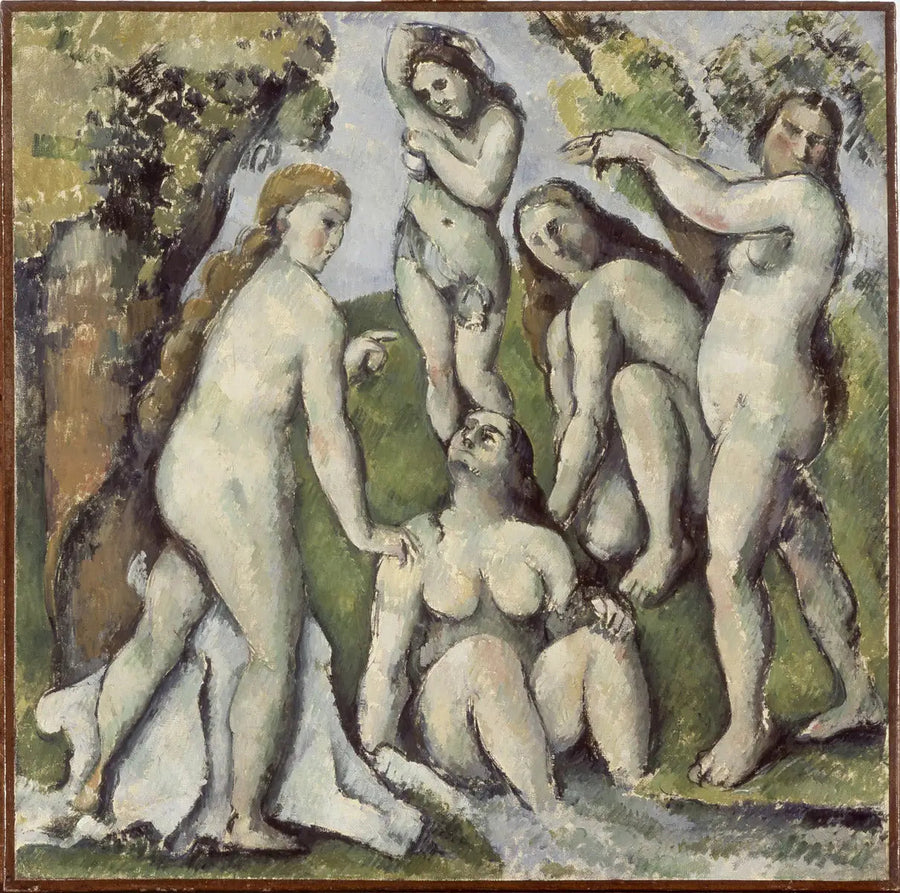 Cinq baigneuses - Paul Cézanne
