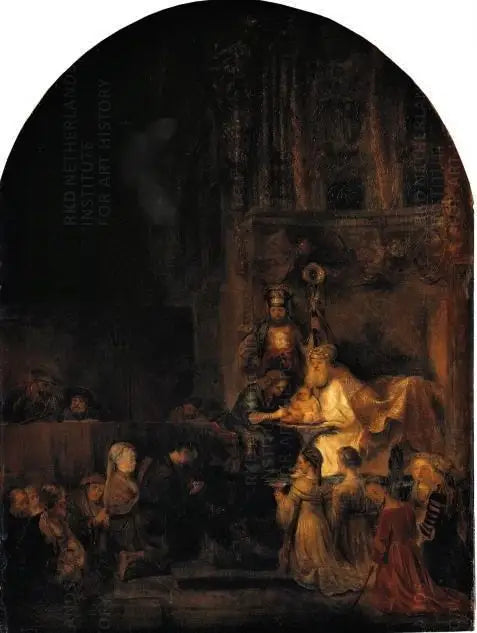 Circoncision, copie d'une partie de la série Passion pour Frederik Hendrik - Rembrandt