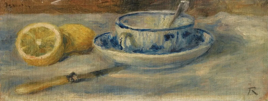 Citron et Tasse Bleue - Fragment - Pierre-Auguste Renoir