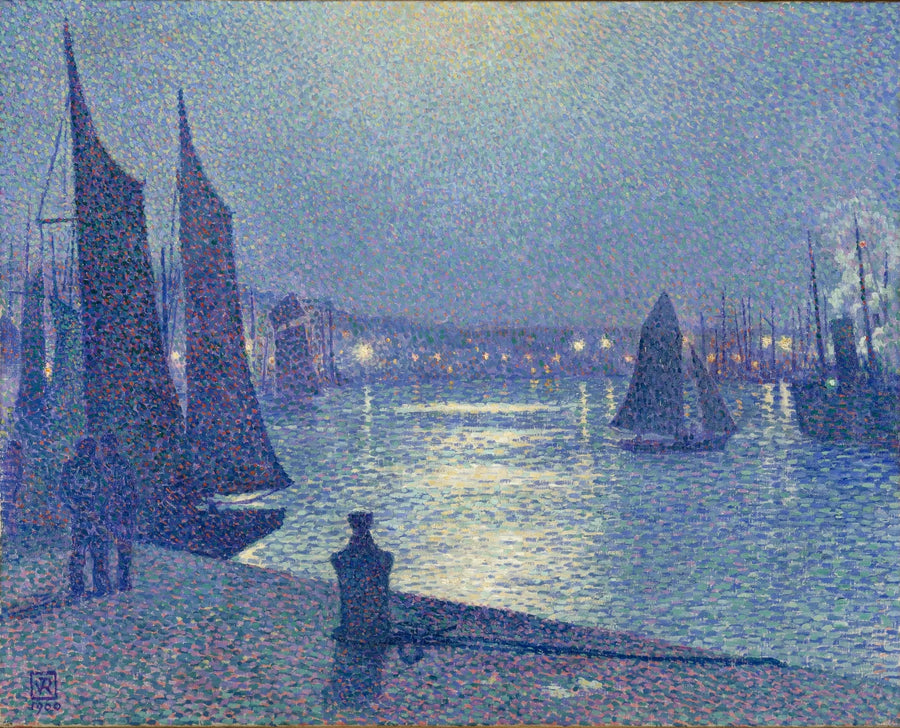 Clair de lune à Boulogne-sur-Mer - Théo van Rysselberghe