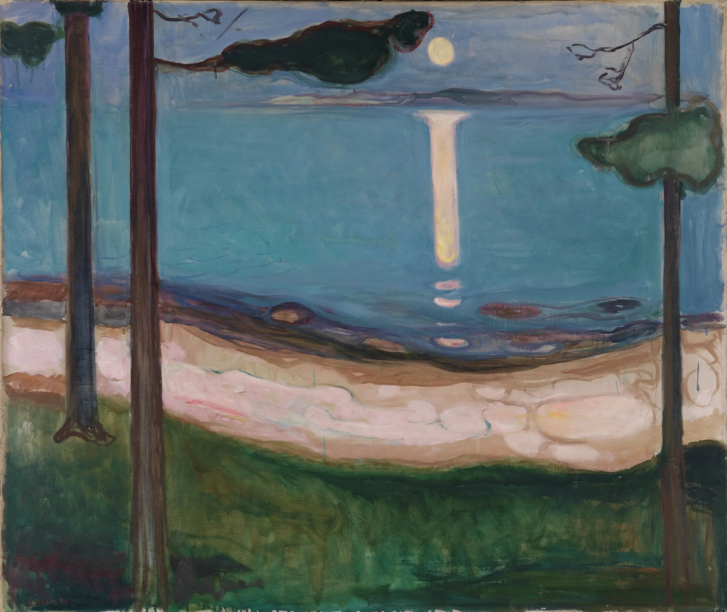 Clair de Lune - Edvard Munch image 1 tableau peint à l’huile sur toile