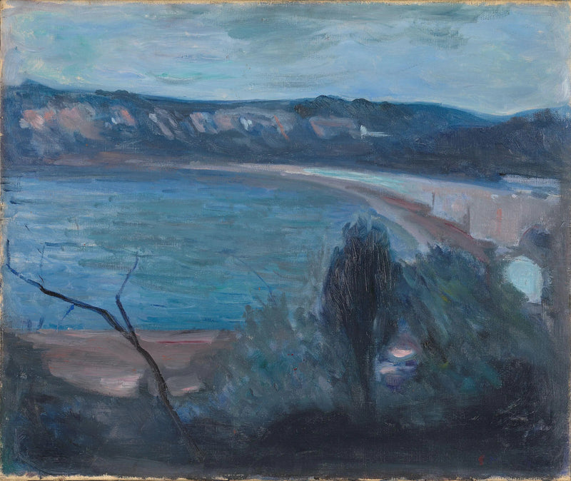 Clair de lune près de la Méditerranée - Edvard Munch