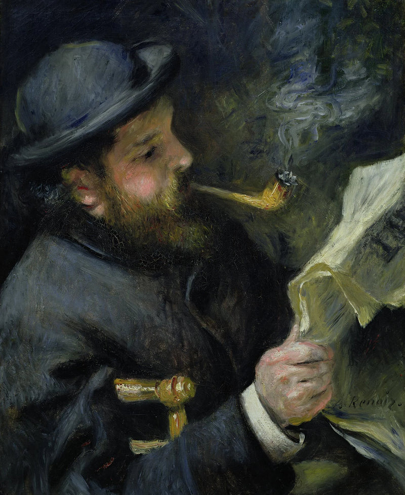 Claude Monet lisant, vers 1873 – Pierre-Auguste Renoir