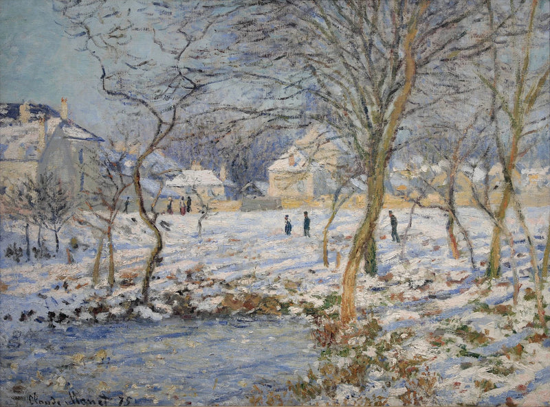 La Mare, effet de neige W350 – Claude Monet
