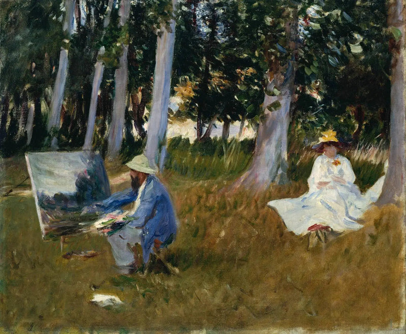 Claude Monet peignant à l'orée d'un bois - John Singer Sargent