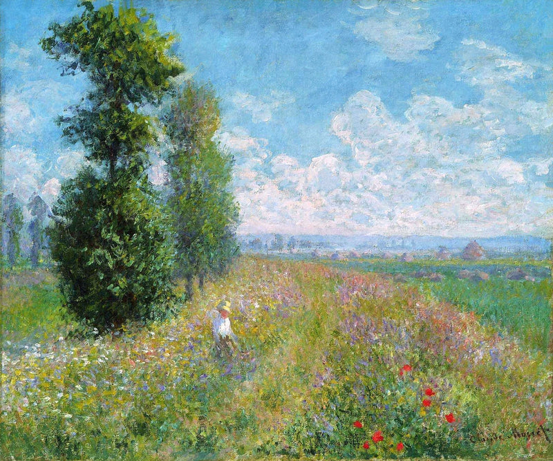 Prairie avec peupliers W378 – Claude Monet
