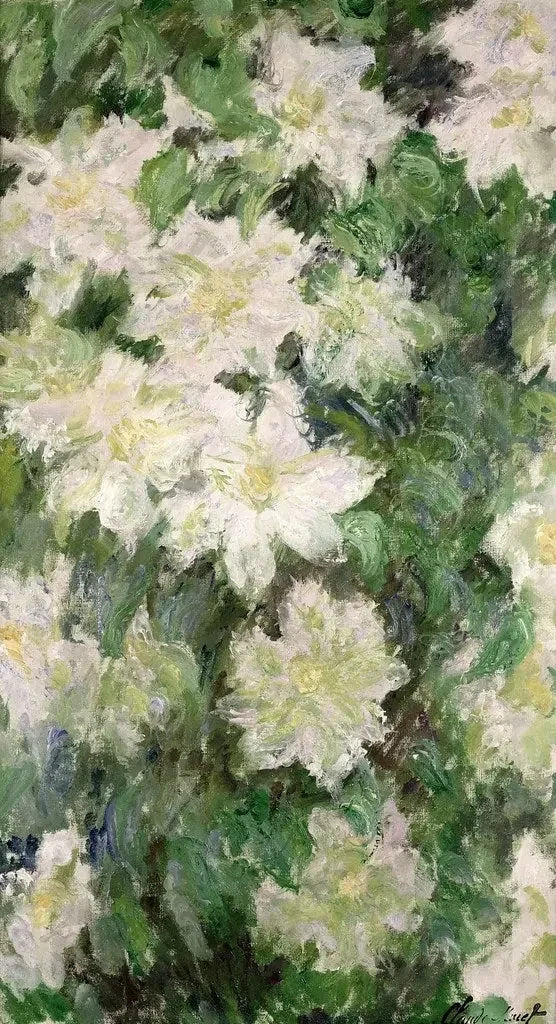 Clématites blanches W1144 – Claude Monet