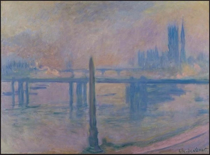 L’Aiguille de Cléopâtre et Charing Cross Bridge – Claude Monet