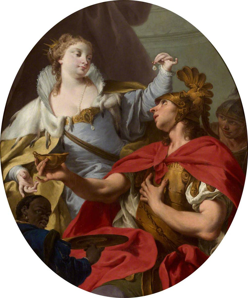 Cléopâtre et la perle - Giovanni Battista Pittoni