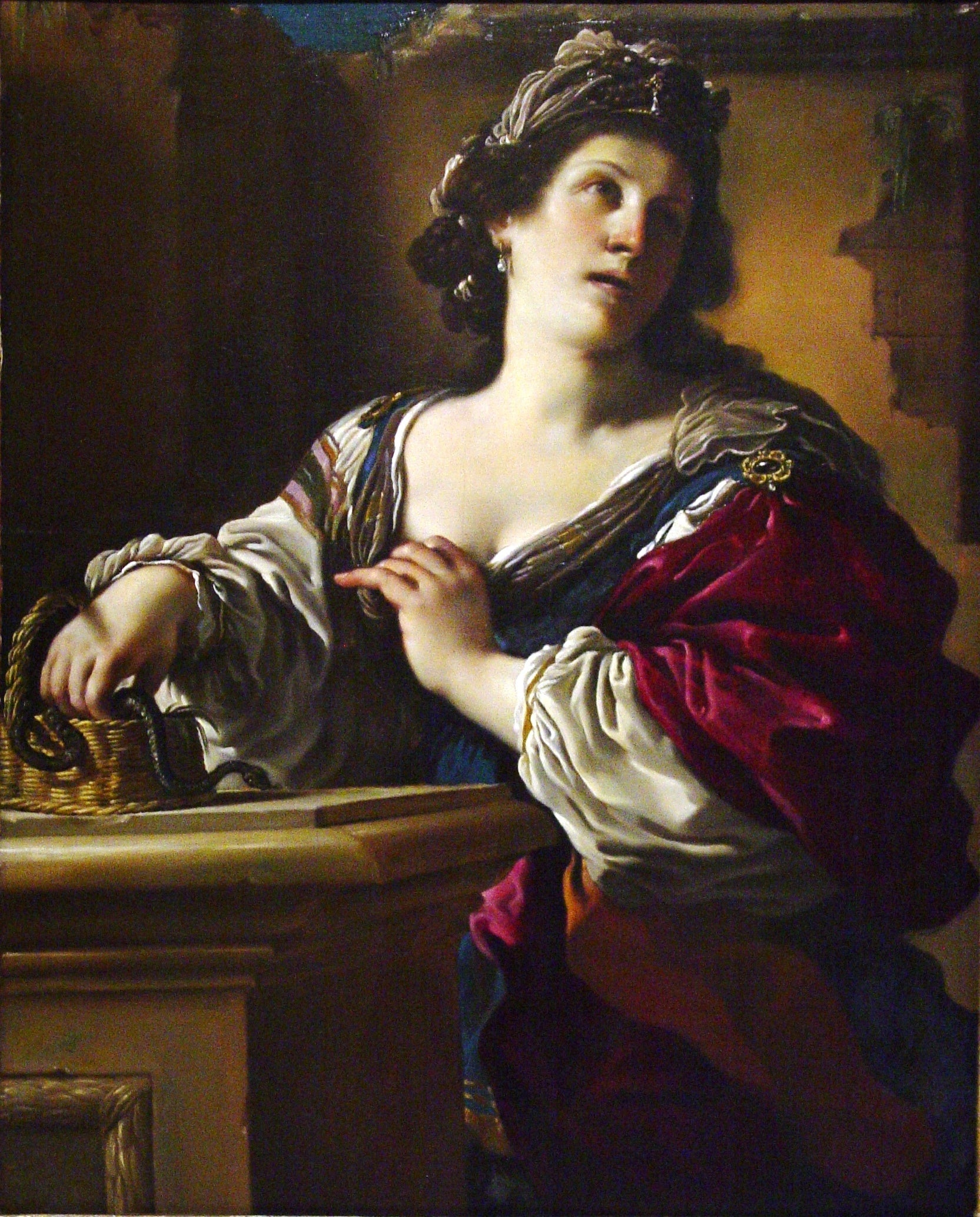 Cléopâtre - Guercino image 1 tableau peint à l’huile sur toile