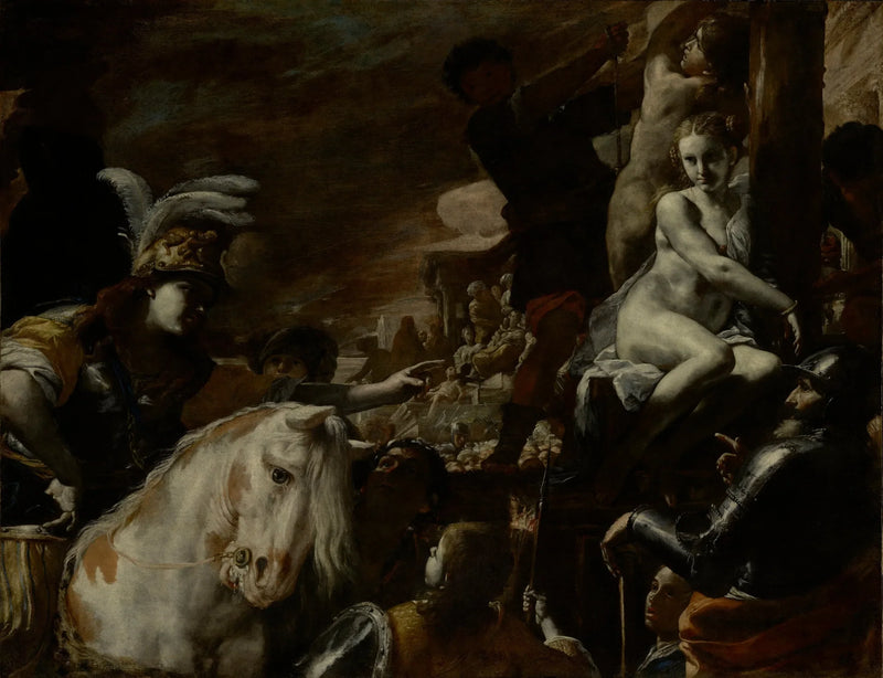 Clorinda sauvant Sofronia et Olindo - Mattia Preti