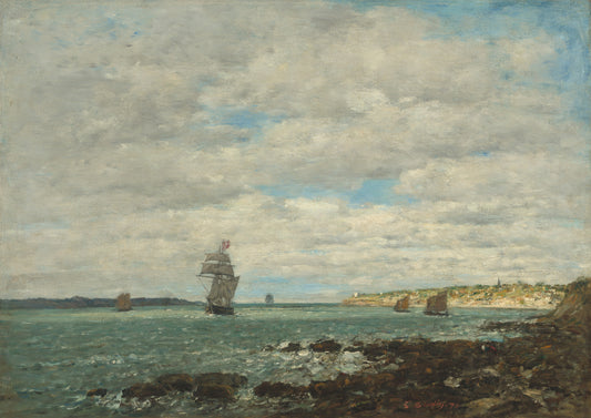 🌊 Côtes de Bretagne – Eugène Boudin (1874)