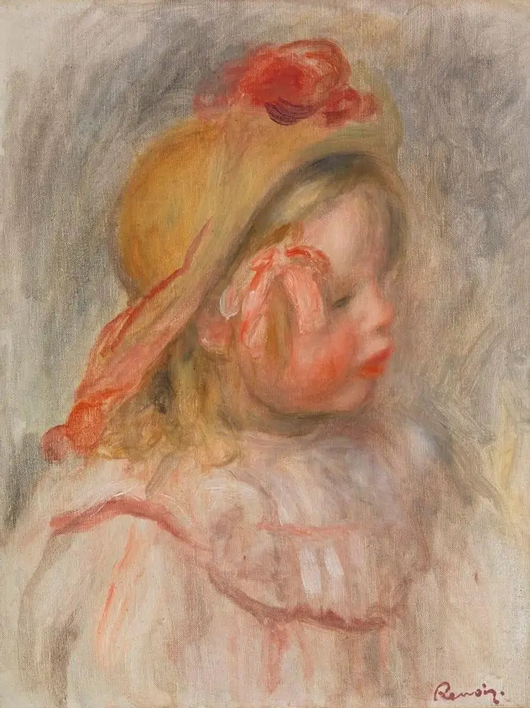 Coco en chapeau de paille - Pierre-Auguste Renoir