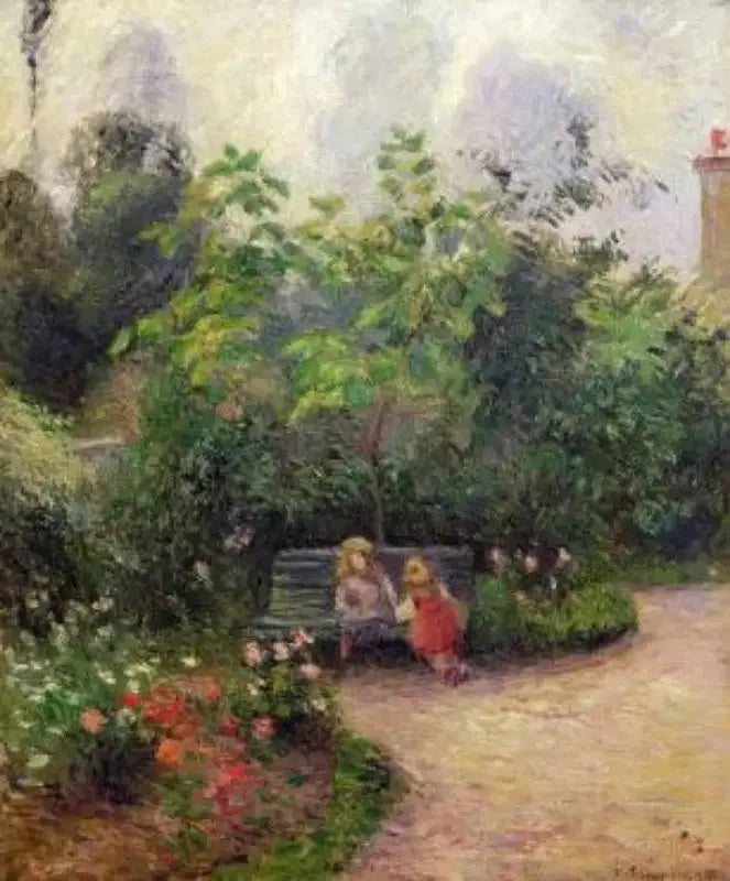 Coin de jardin à l'Hermitage. Pontoise - Camille Pissarro