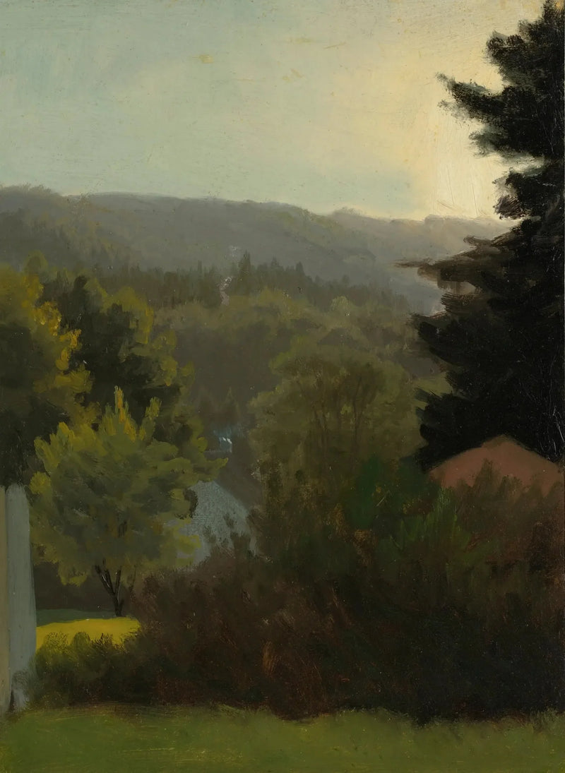 Collines boisées - Albert Bierstadt