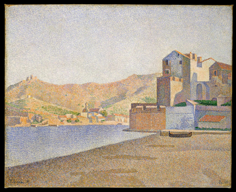 Collioure. La Plage de la ville. Opus 165 - Paul Signac