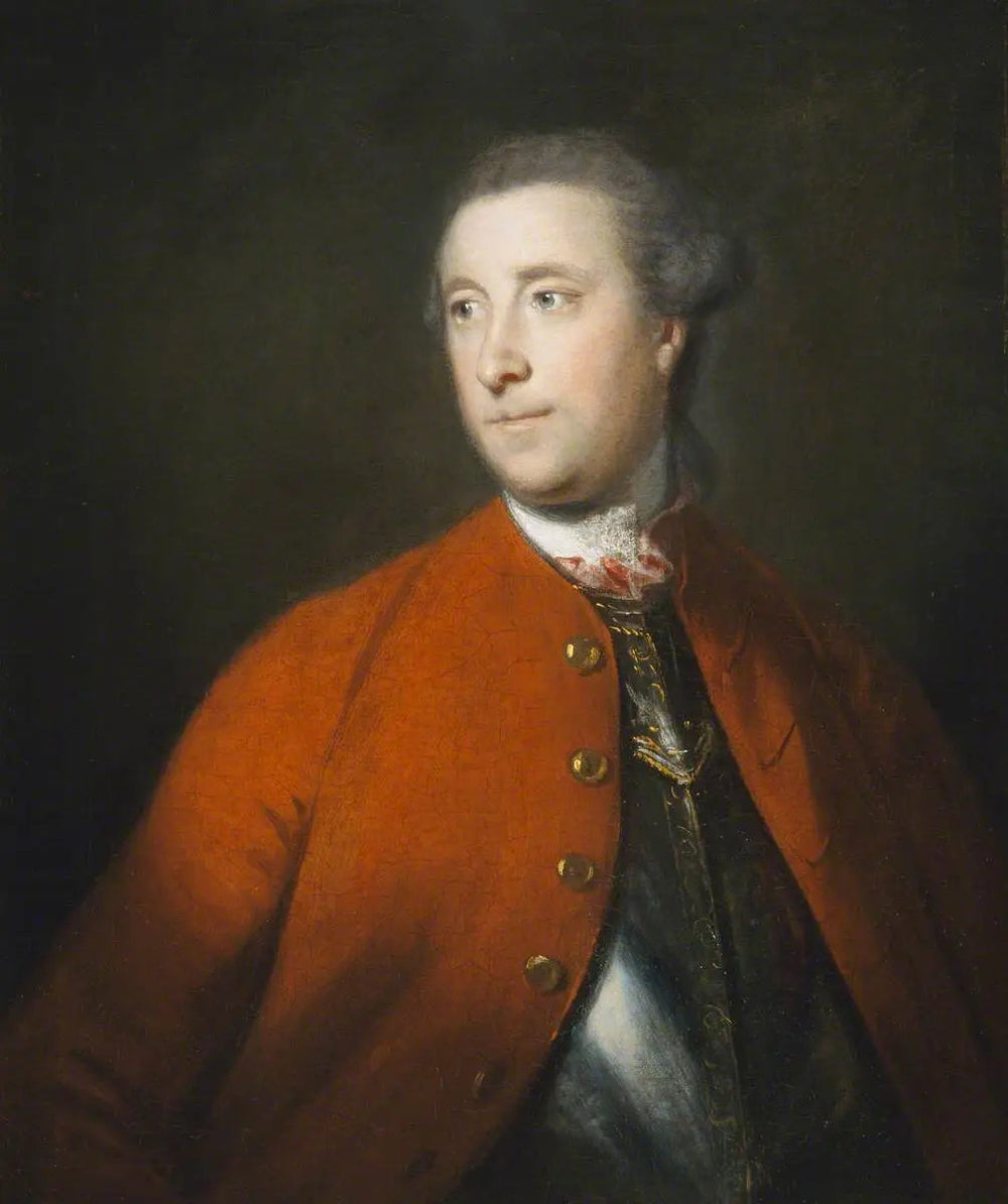 Colonel (plus tard major-général) l'honorable John Barrington (1722–1764) - Joshua Reynolds image 1 copie peinte à la main à l’huile